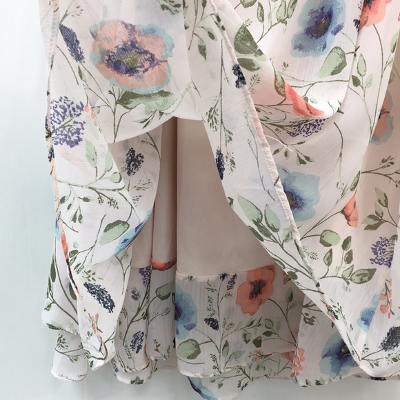 Jessica Simpson Maternity V-Neck Floral Flowy Dress Size S EXCELLENT Condition - Picture 6 of 8